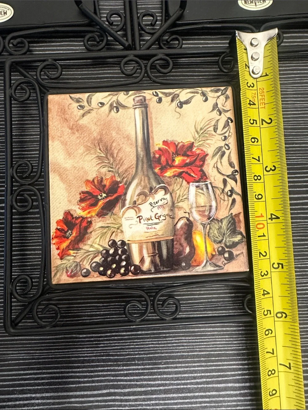Wine/Grape Ceramic Wall Decor